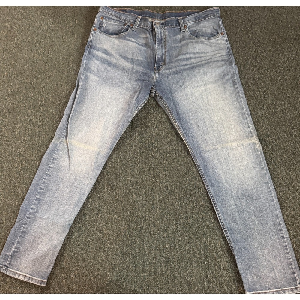 Levis 512 Jeans Mens 38x30 Slim Tapered Fit Light Wash Denim